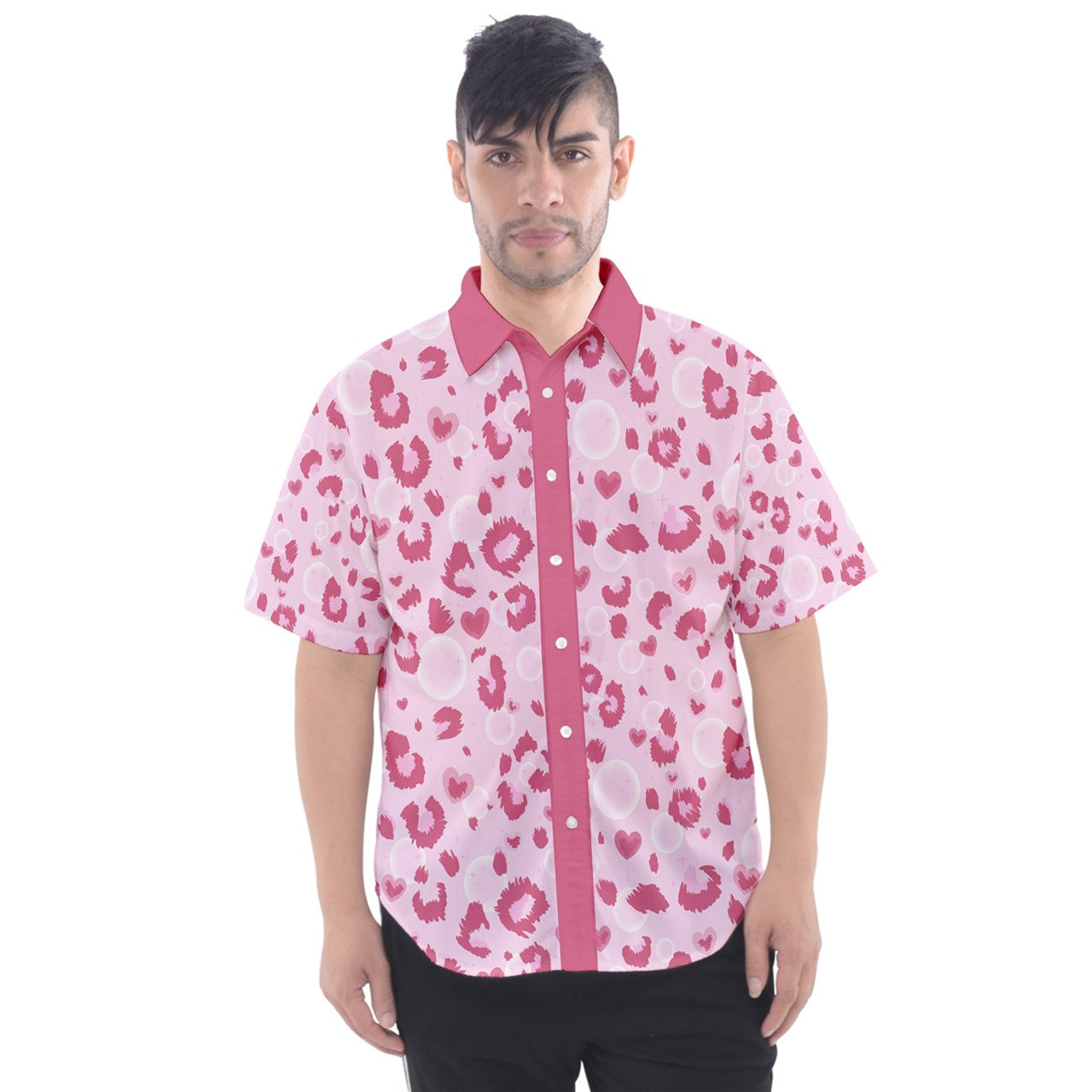 Pink Shoujo Leopard Dad Shirt – Lolita Collective