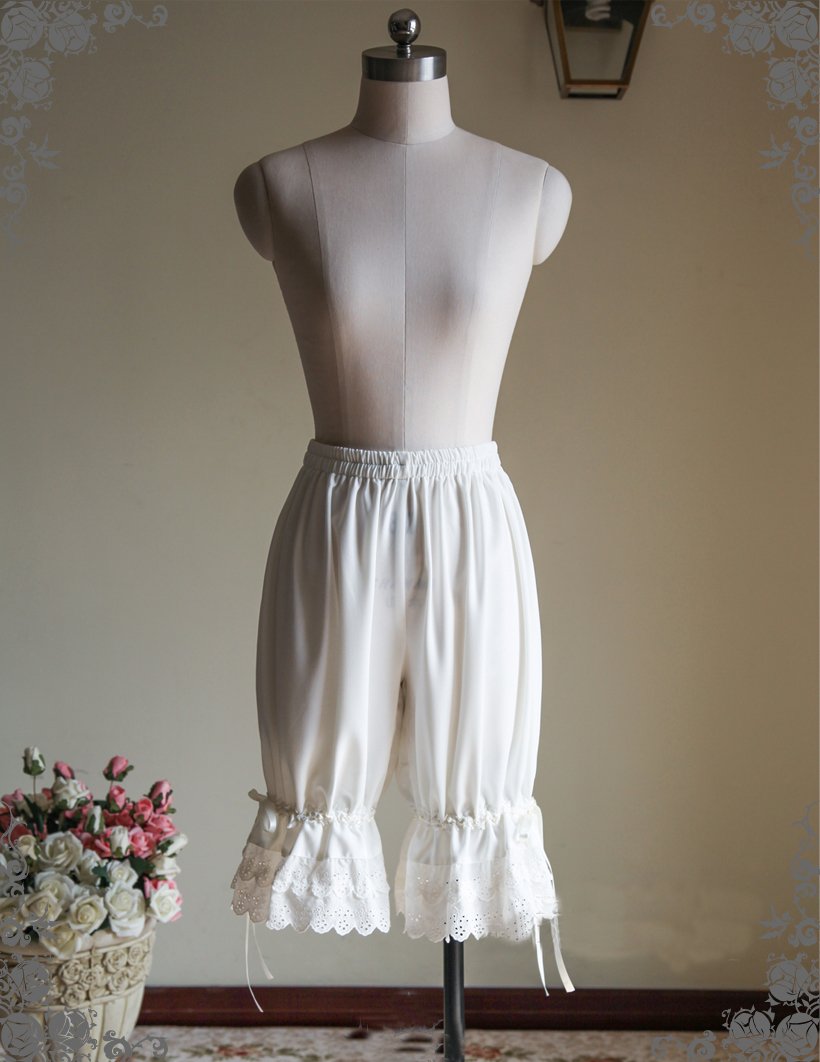 Lolita Bloomers Satin Pumpkin Shorts Petticoat Mesh Sequin Underskirt  Ruffle