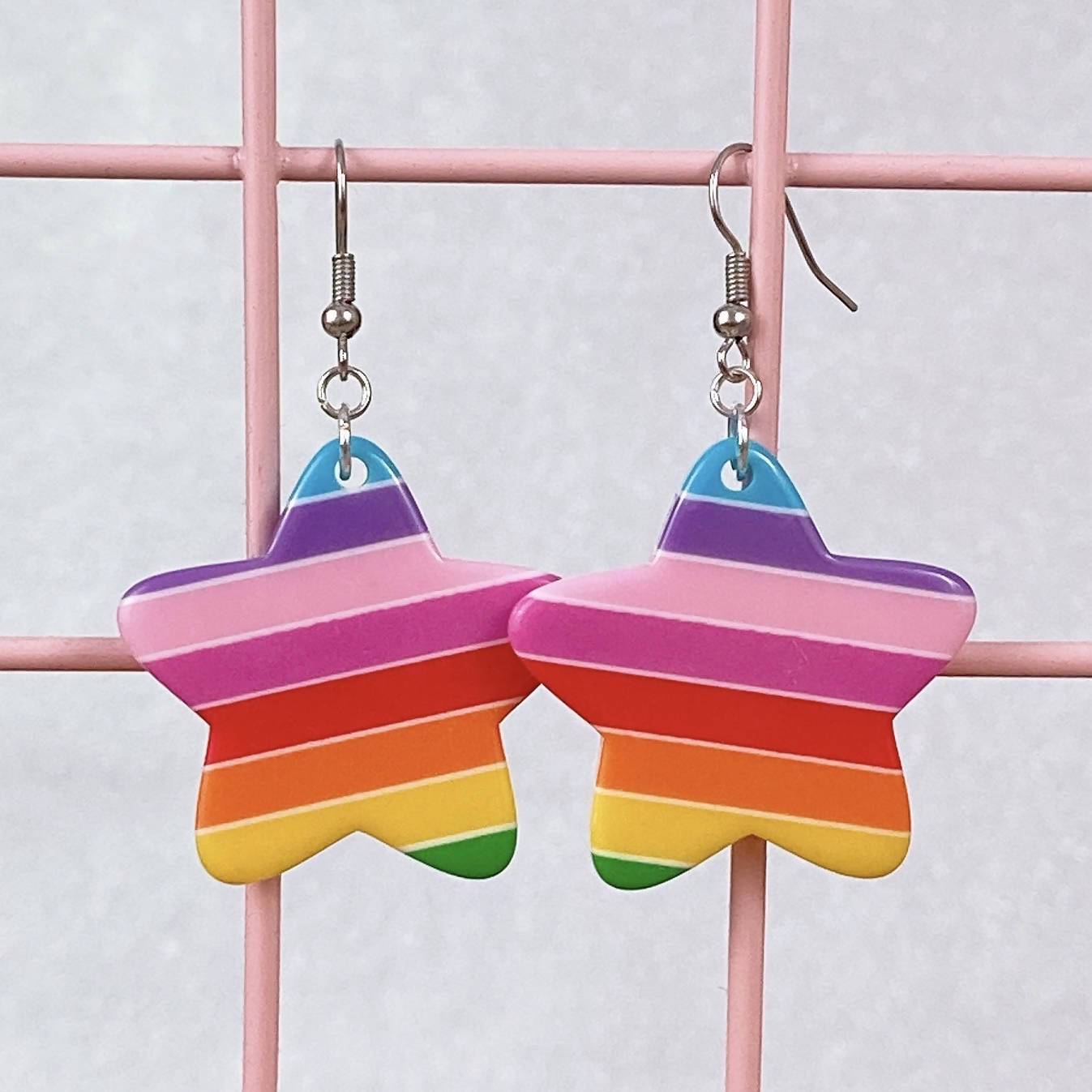 Rainbow on sale star earrings