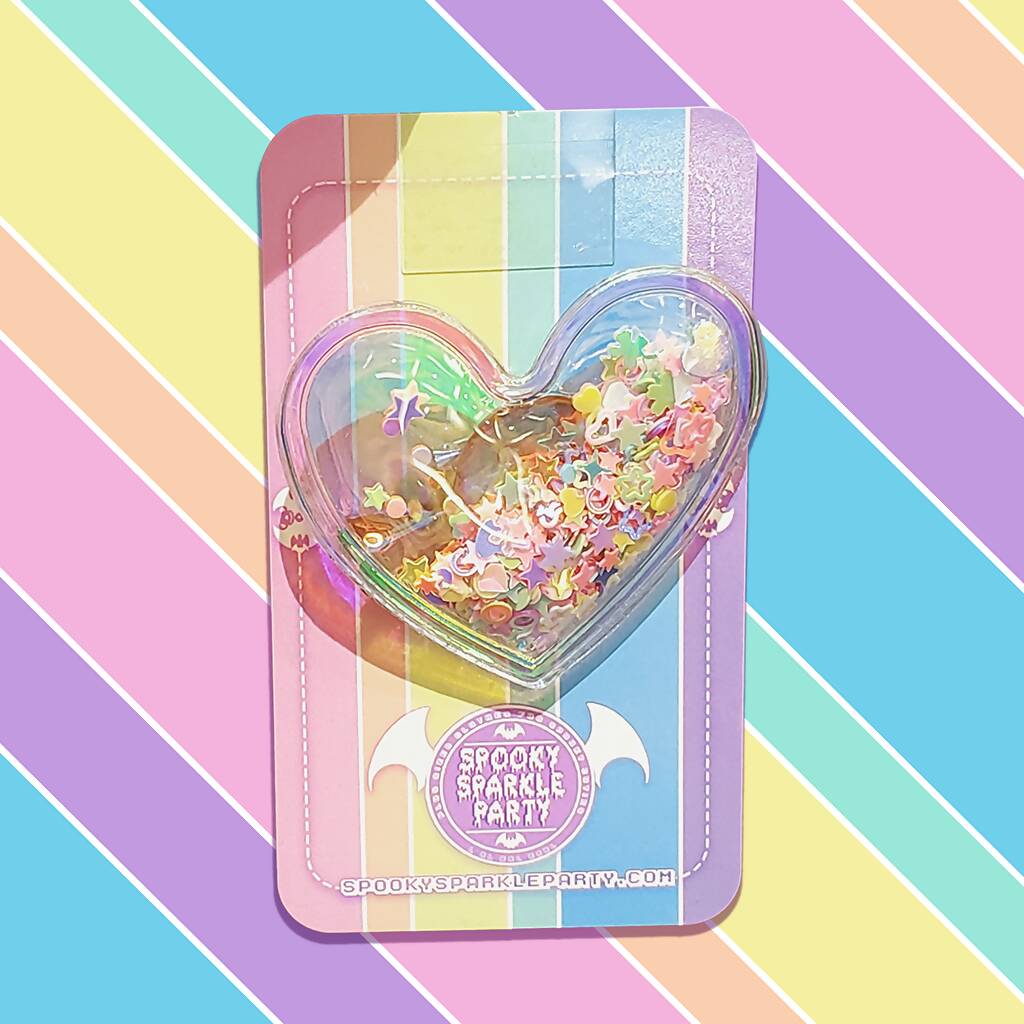 Iridescent Heart Shaker 2-way Clip – Lolita Collective