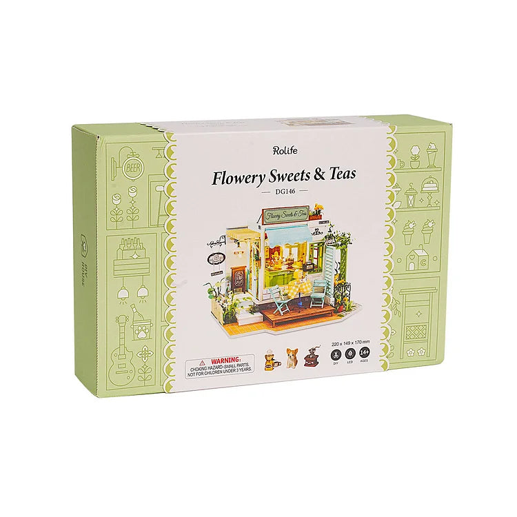 Rolife: Flowery Sweets & Teas Miniature Dollhouse Kit