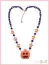 spooky glow jack o lantern necklace