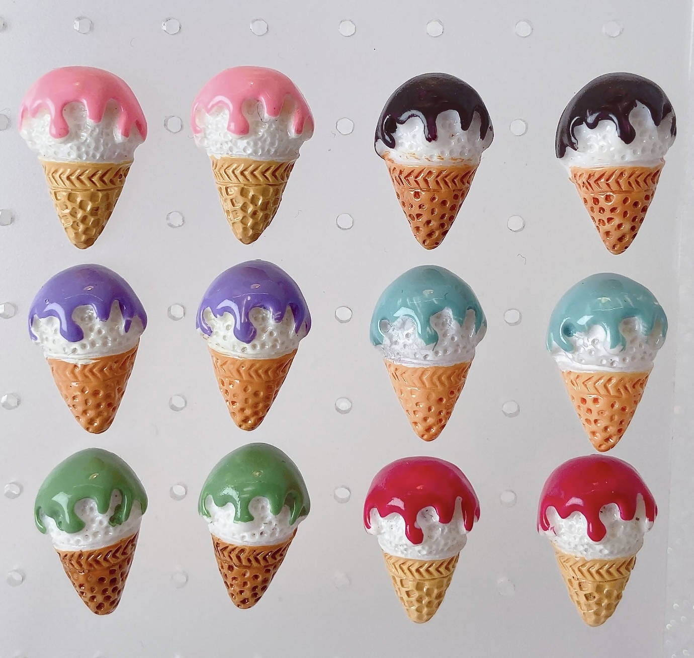 Magic Shell Ice Cream Earrings (6 Colors) - Lolita Collective