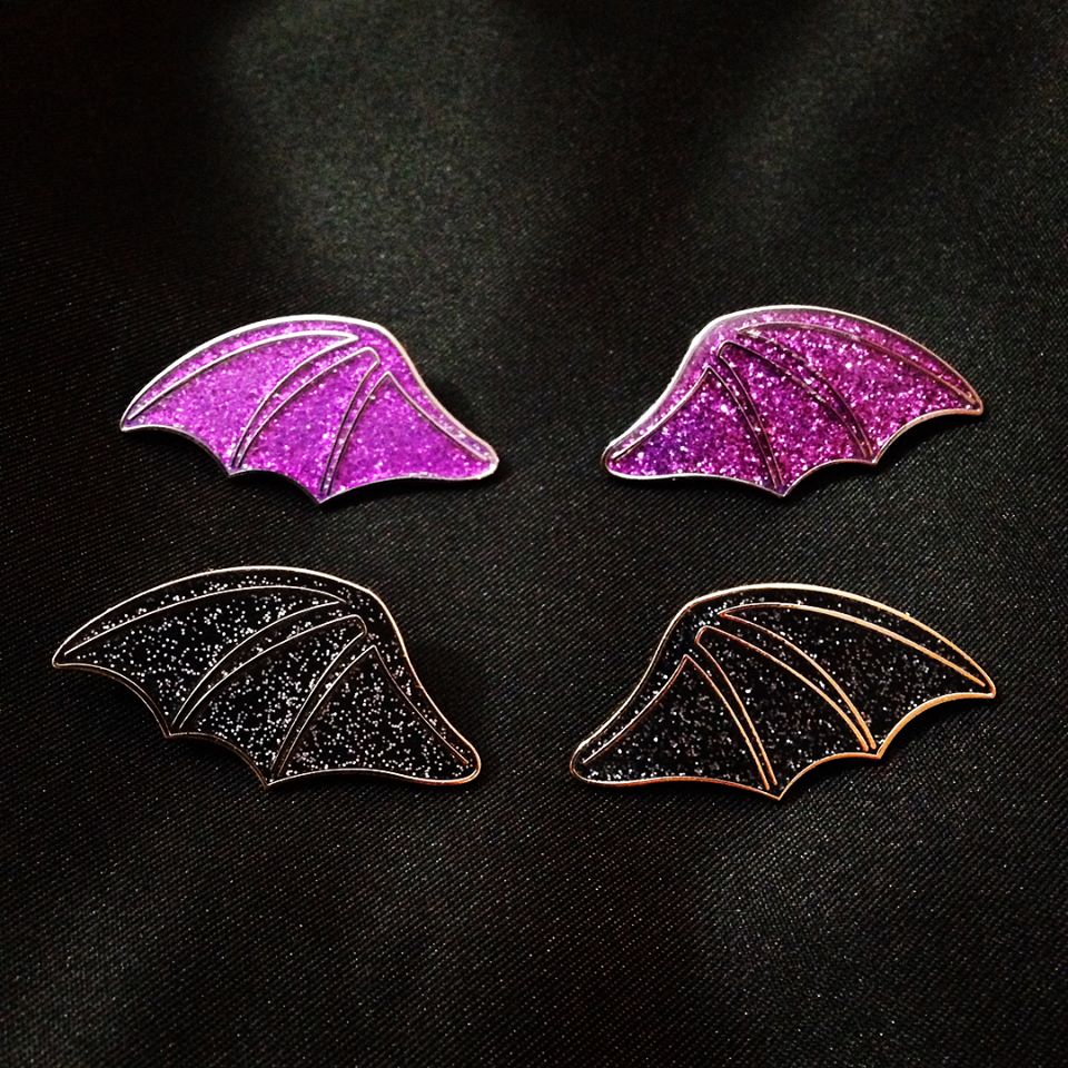 Batty Enamel Pin Set (2 Colors) - Lolita Collective