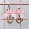 Pearly Gold Heart Earrings (5 Colors) - Lolita Collective