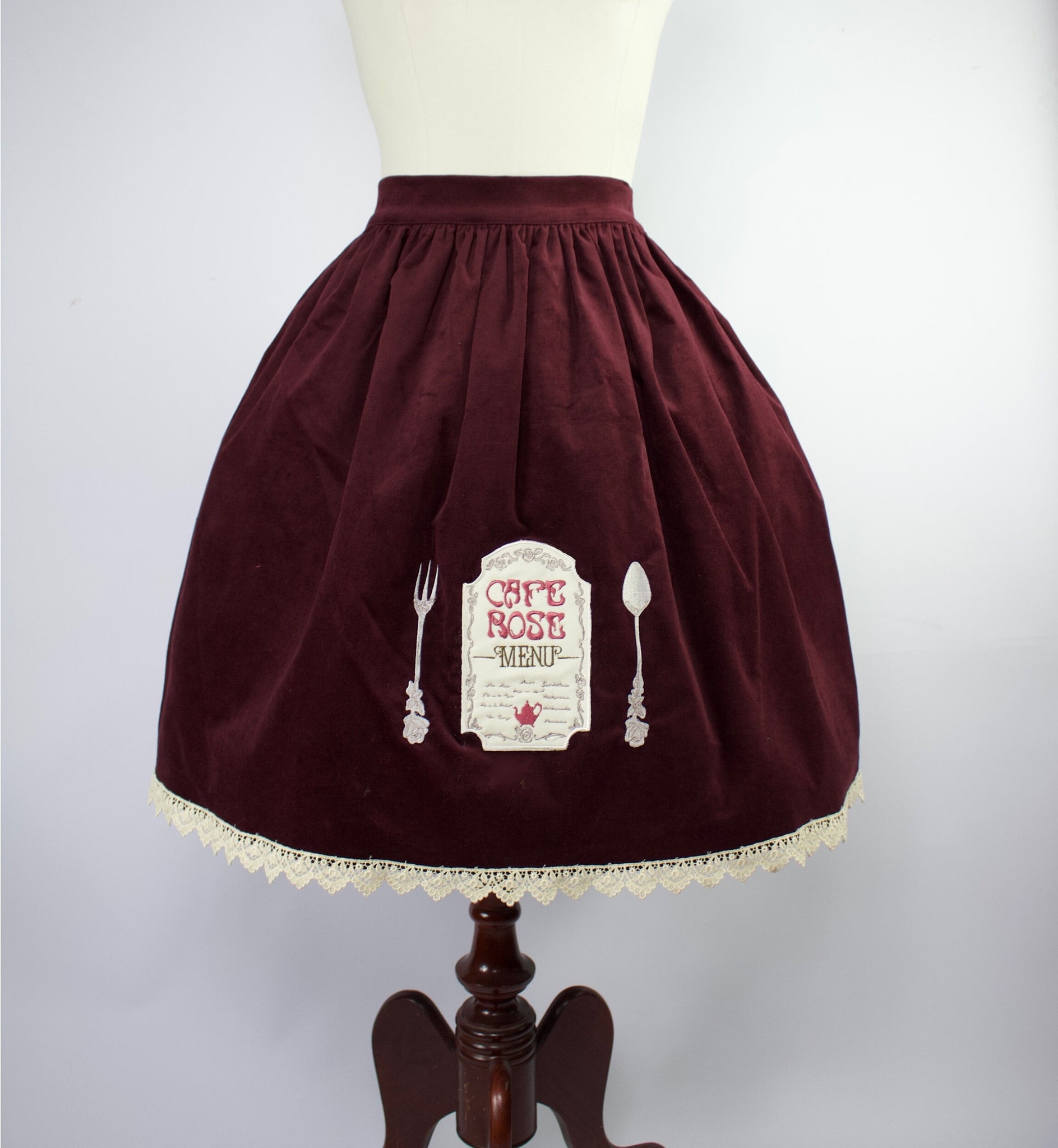 Violet Fane Cafe Rose Skirt S-L