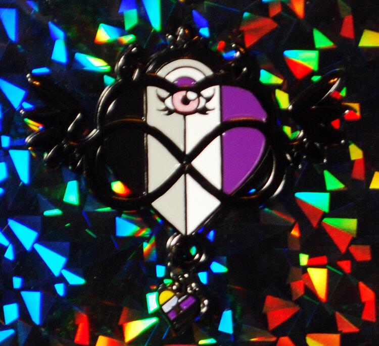 Infinite Pride Flag Pin - Gunmetal Ace - Lolita Collective