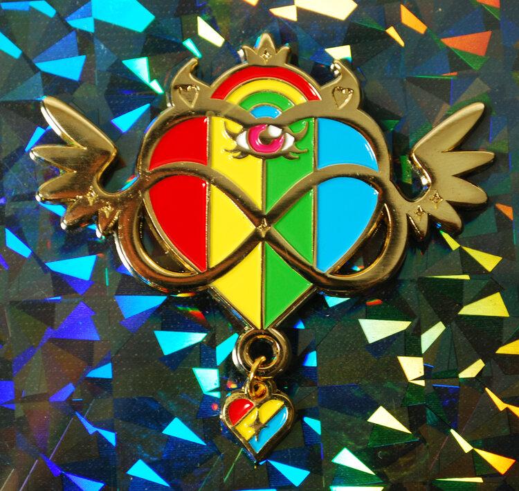 Infinite Pride Flag Pin - Rainbow Gold - Lolita Collective