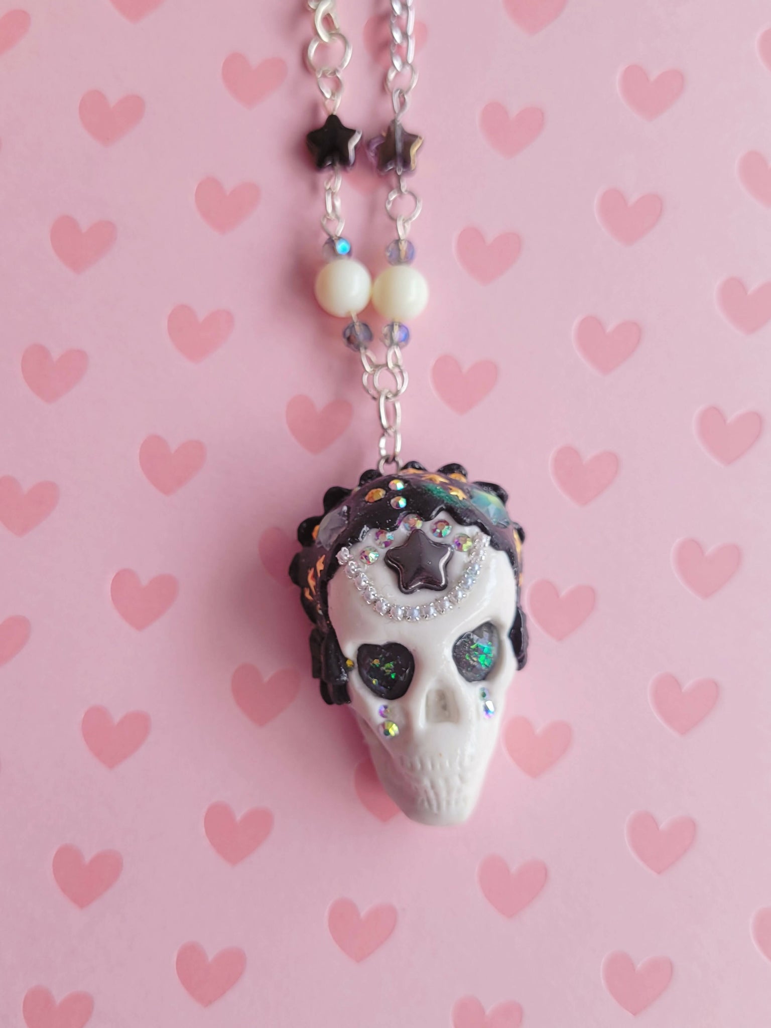 Fancy Candy Skull Necklace