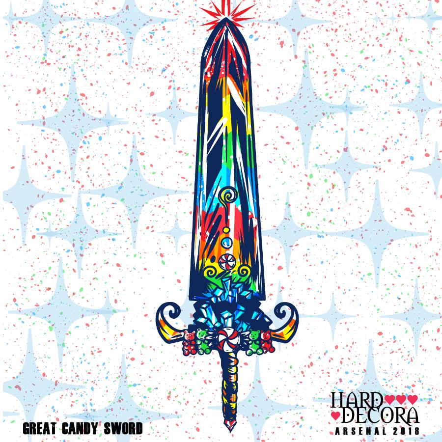 Great Candy Sword Sticker - Lolita Collective