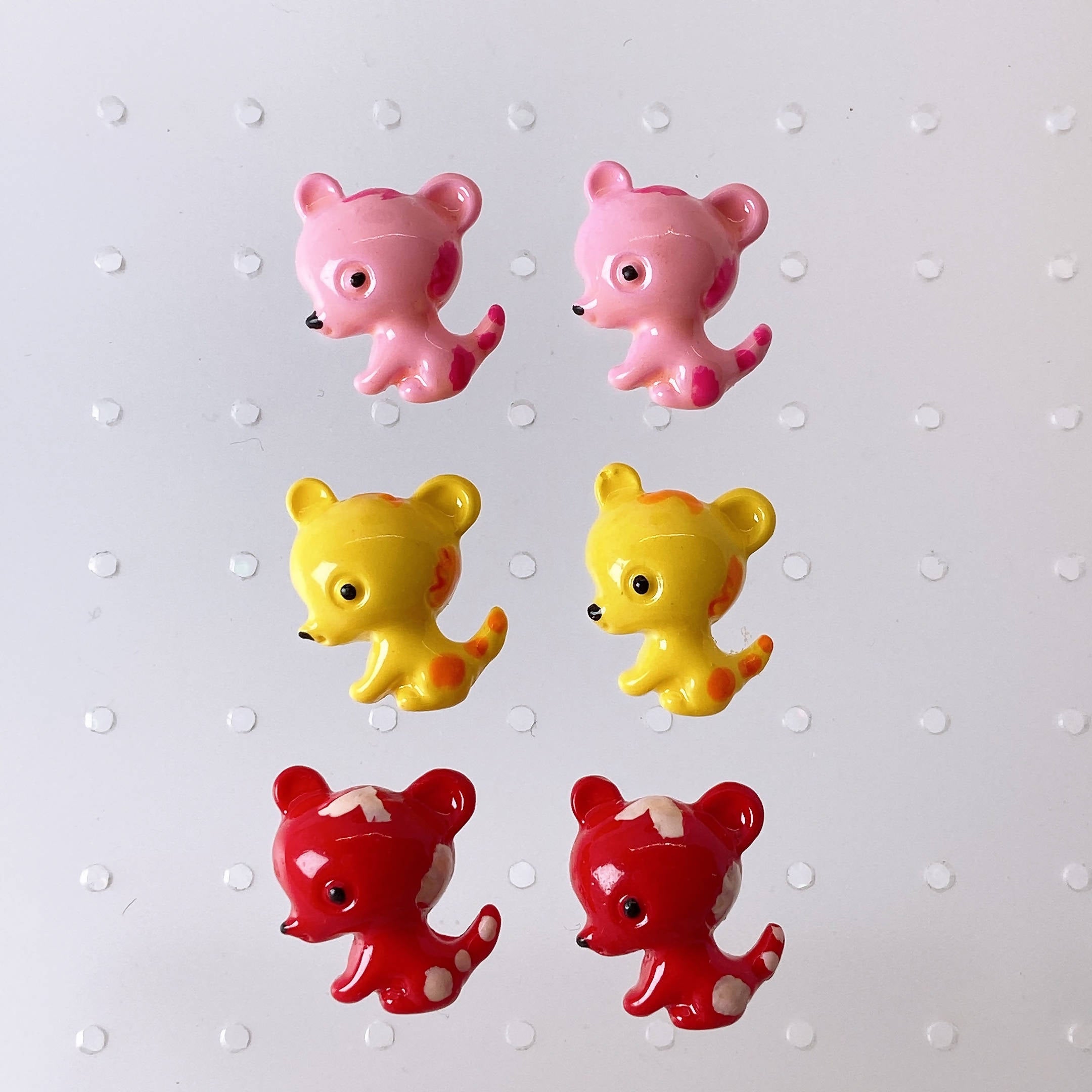 Retro Baby Animal Earrings (3 Colors) - Lolita Collective