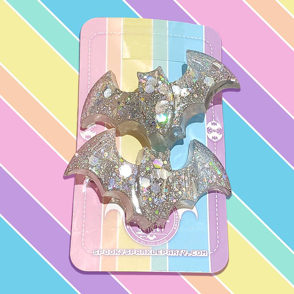 Bat Hairclips 2-pack