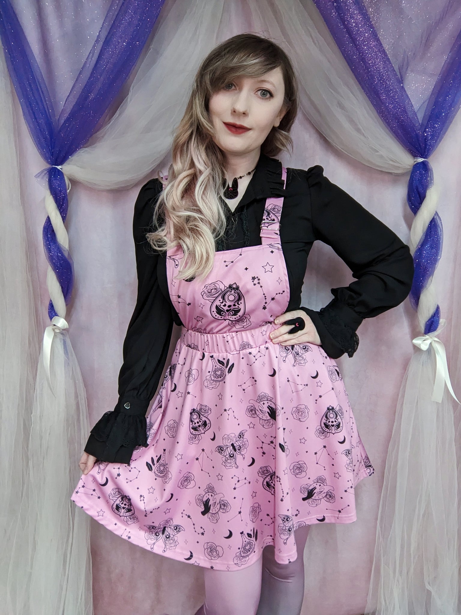 Lovely Oracle Pink Apron Dress
