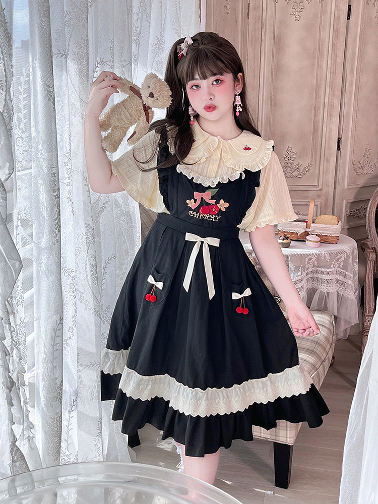 Cherry Tea Apron Skirt
