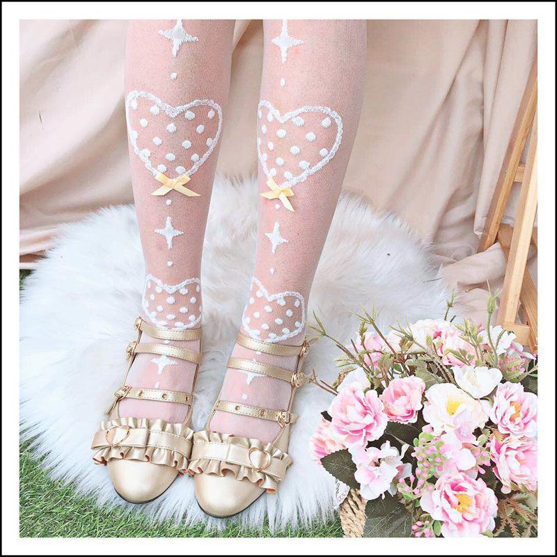 Delicate Heart Over the Knee Socks – Lolita Collective