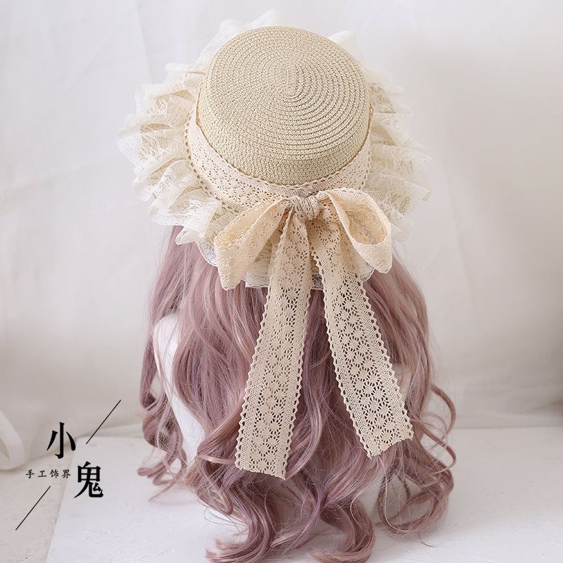 Lace Bow Sun Hat