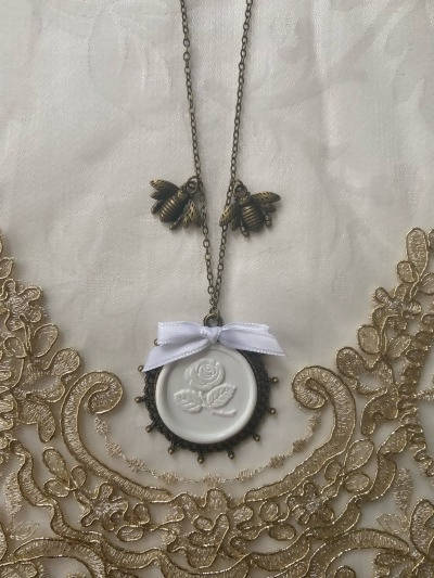 Rose Wax Seal Necklace