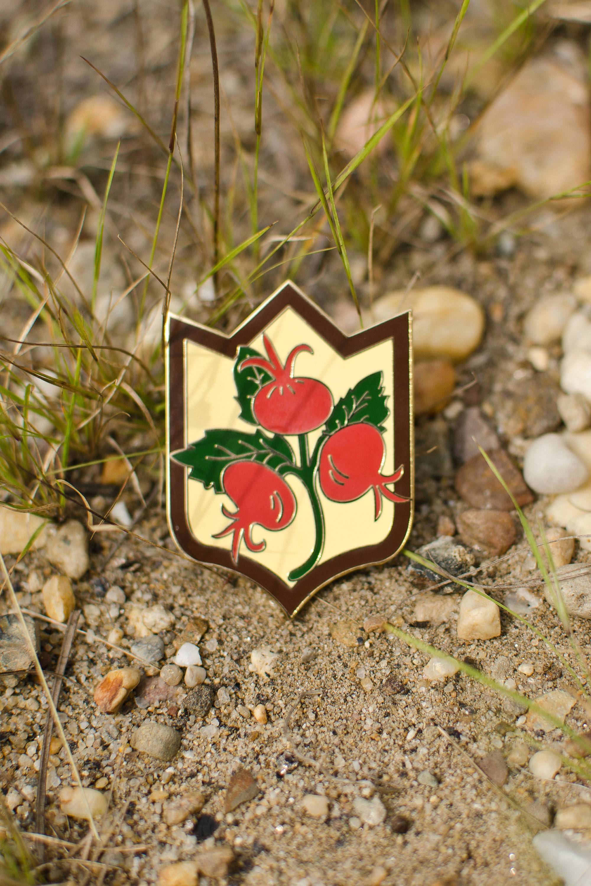 Rosehips Brooch - Forager Enamel Pins - Lolita Collective