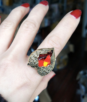 Instant Shipping! Angel's Wing Heart Ring