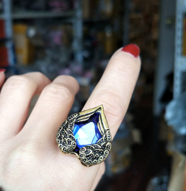 Instant Shipping! Angel's Wing Heart Ring