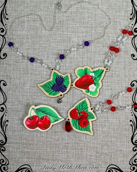Very Berry Necklace (4 Fruits) - Lolita Collective