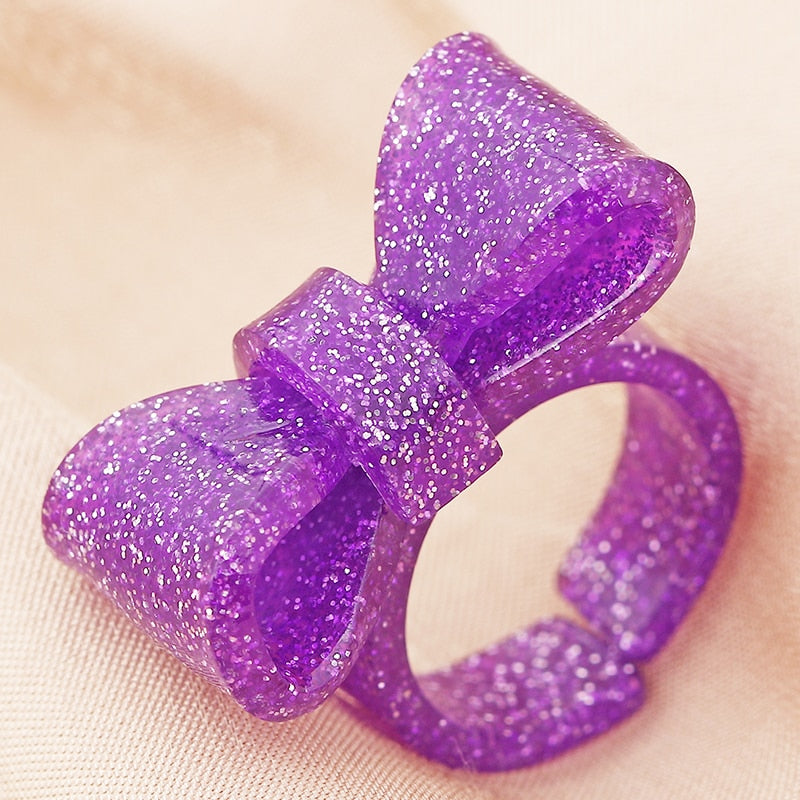 Instant Shipping! Chisai Sparkle Bow Ring
