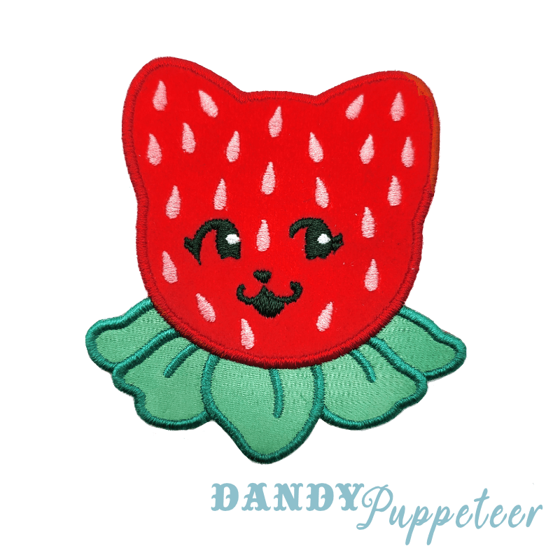 Strawberry Meow Brooch