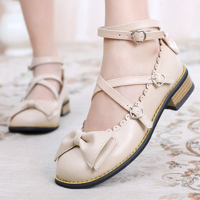 Simple Bow Flat Shoes