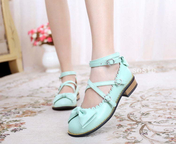 Simple Bow Flat Shoes