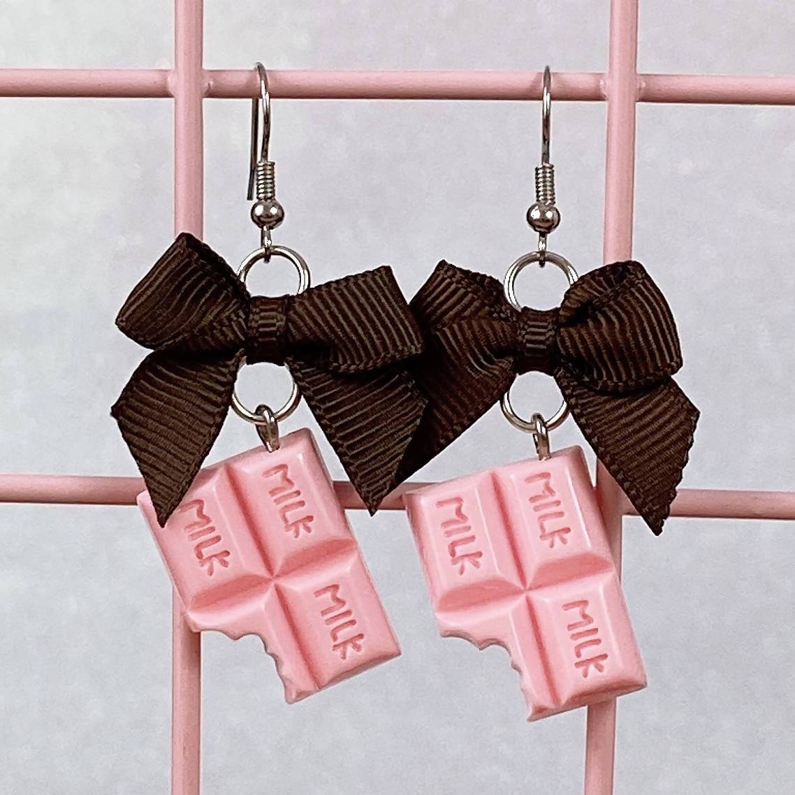 Pink Chocolate Earrings (5 Colors) - Lolita Collective
