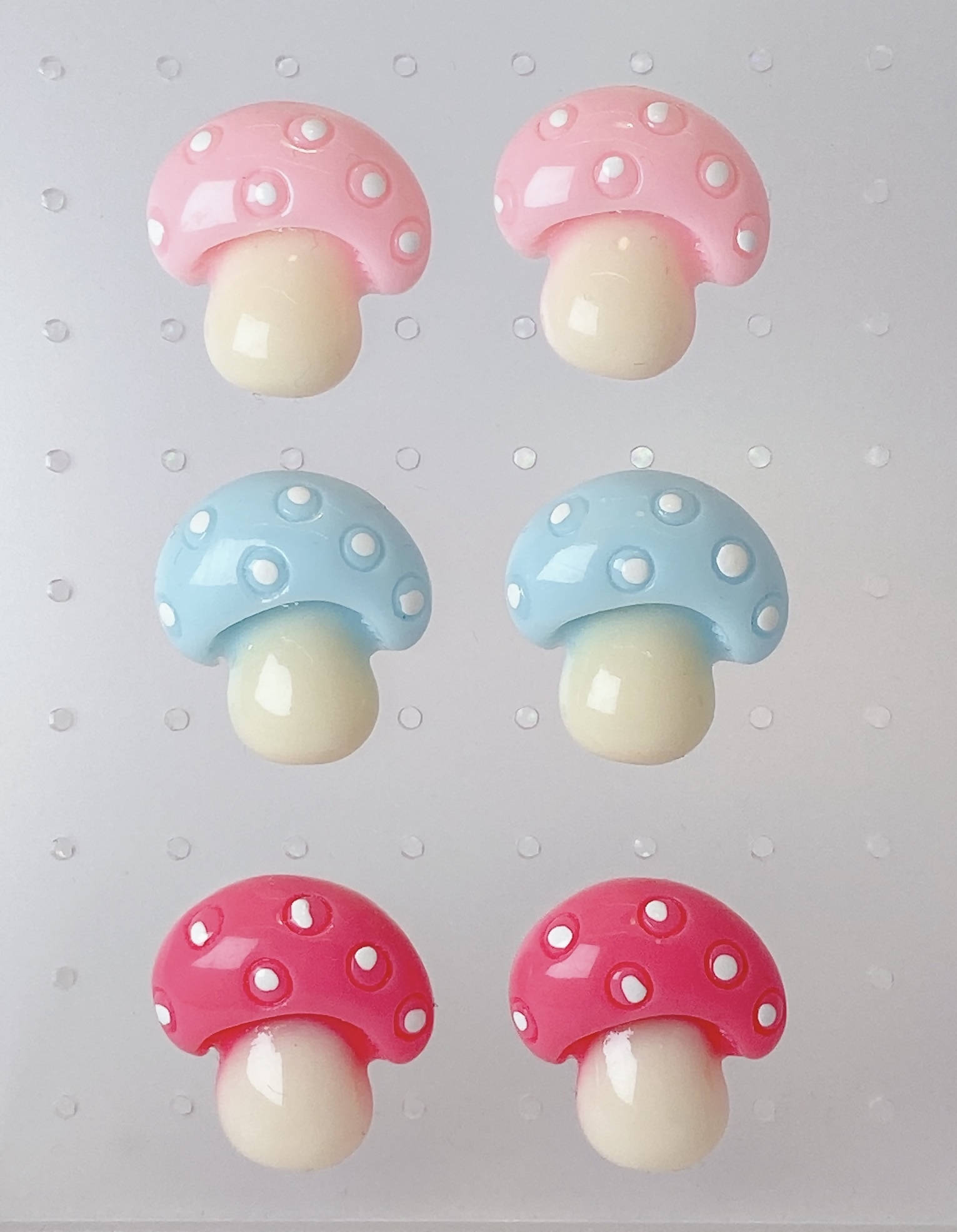 Pastel Mushroom Earrings (3 Colors) - Lolita Collective