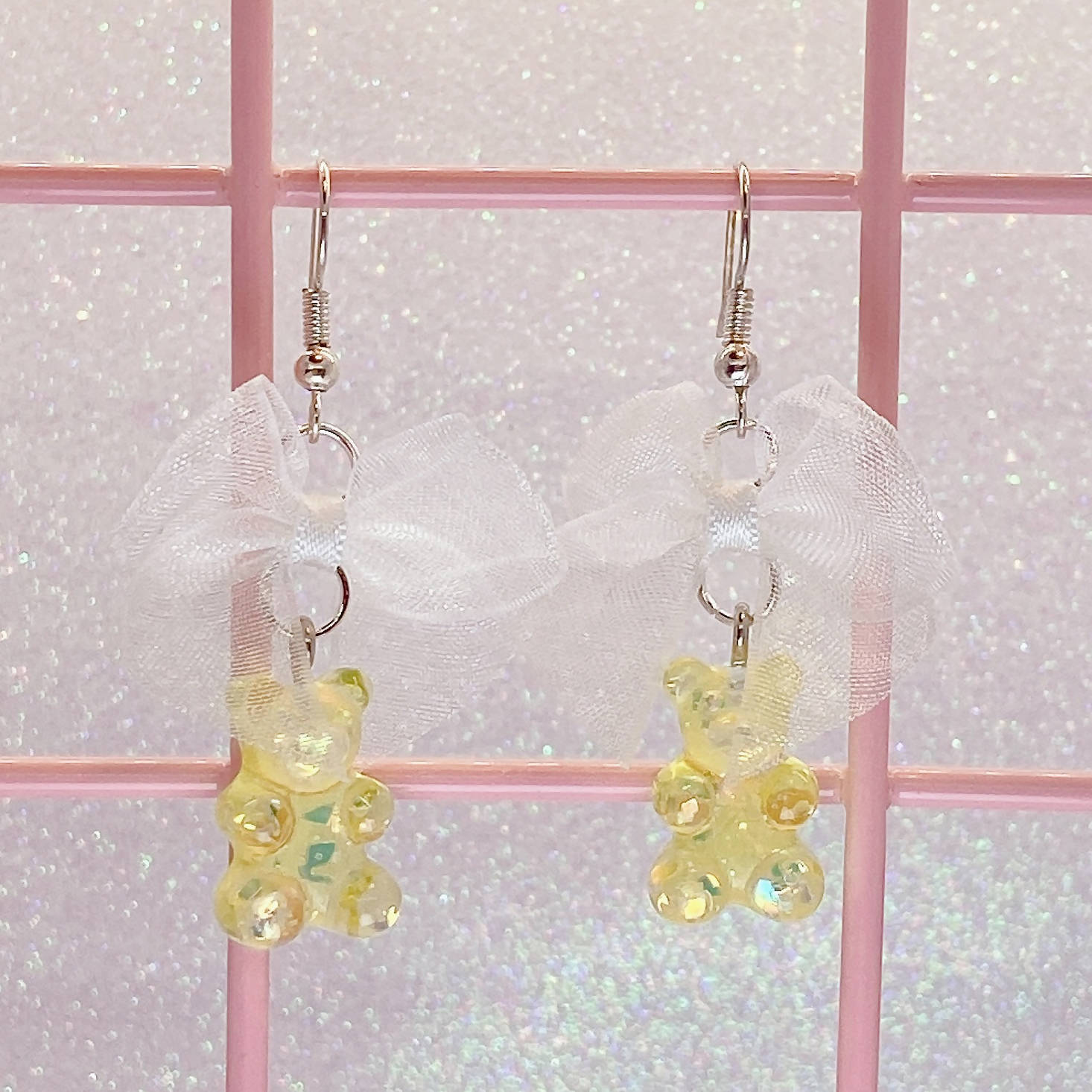 Sparkly Gummi Bear Earrings (5 Colors) - Lolita Collective