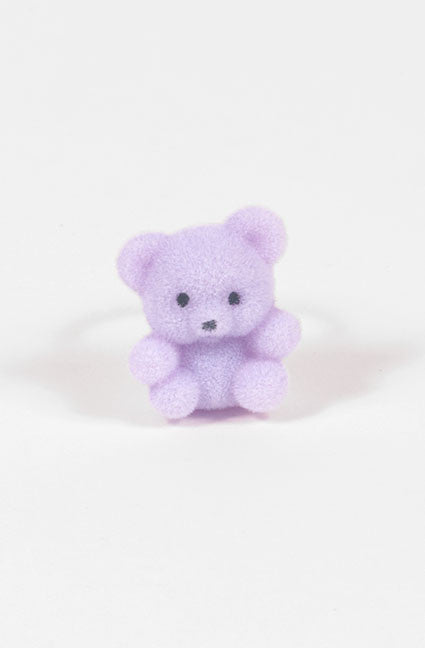 Fuzzy Bear Ring (5 Colors) - Lolita Collective