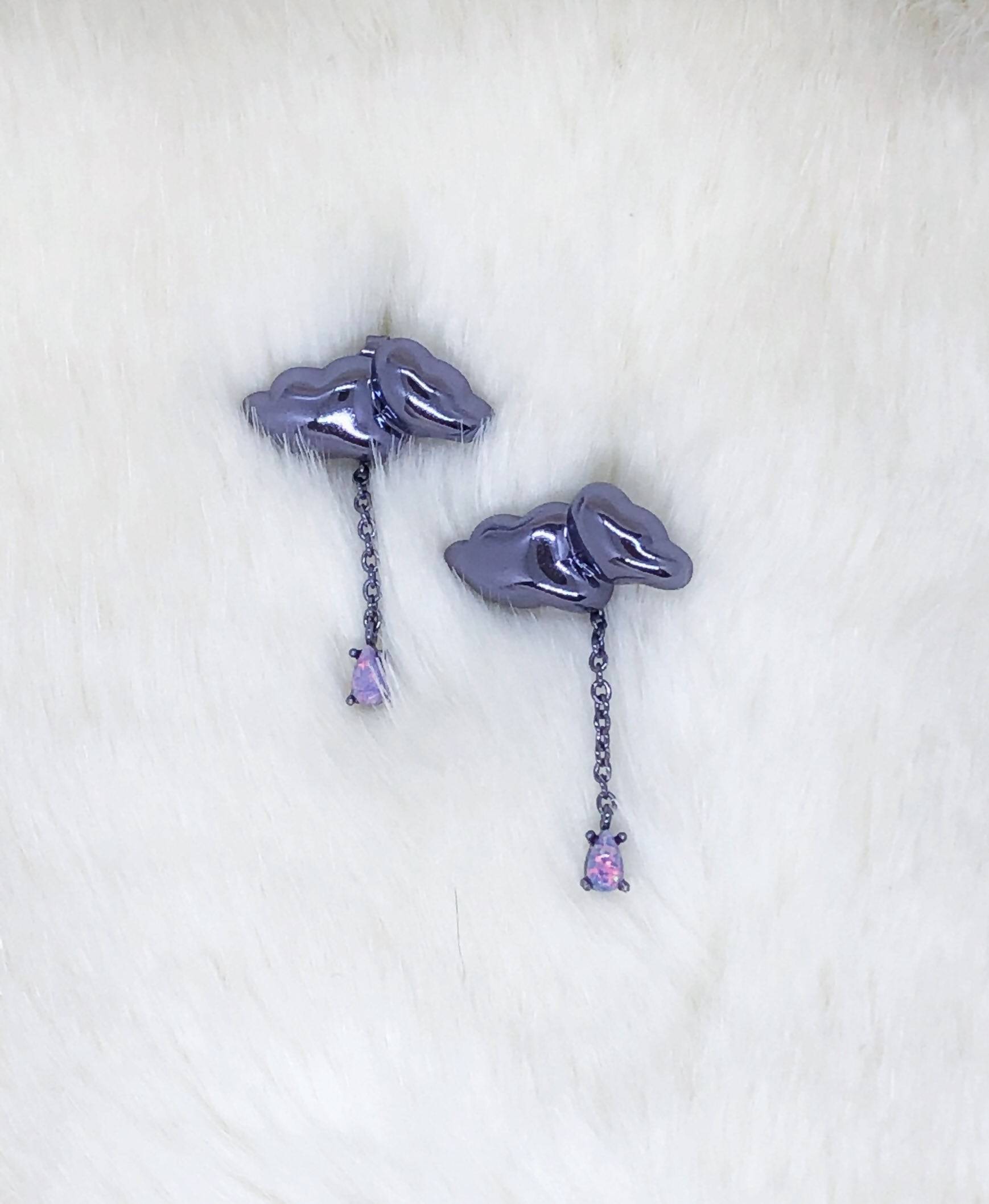 Stormy Cloud Earrings - Lolita Collective