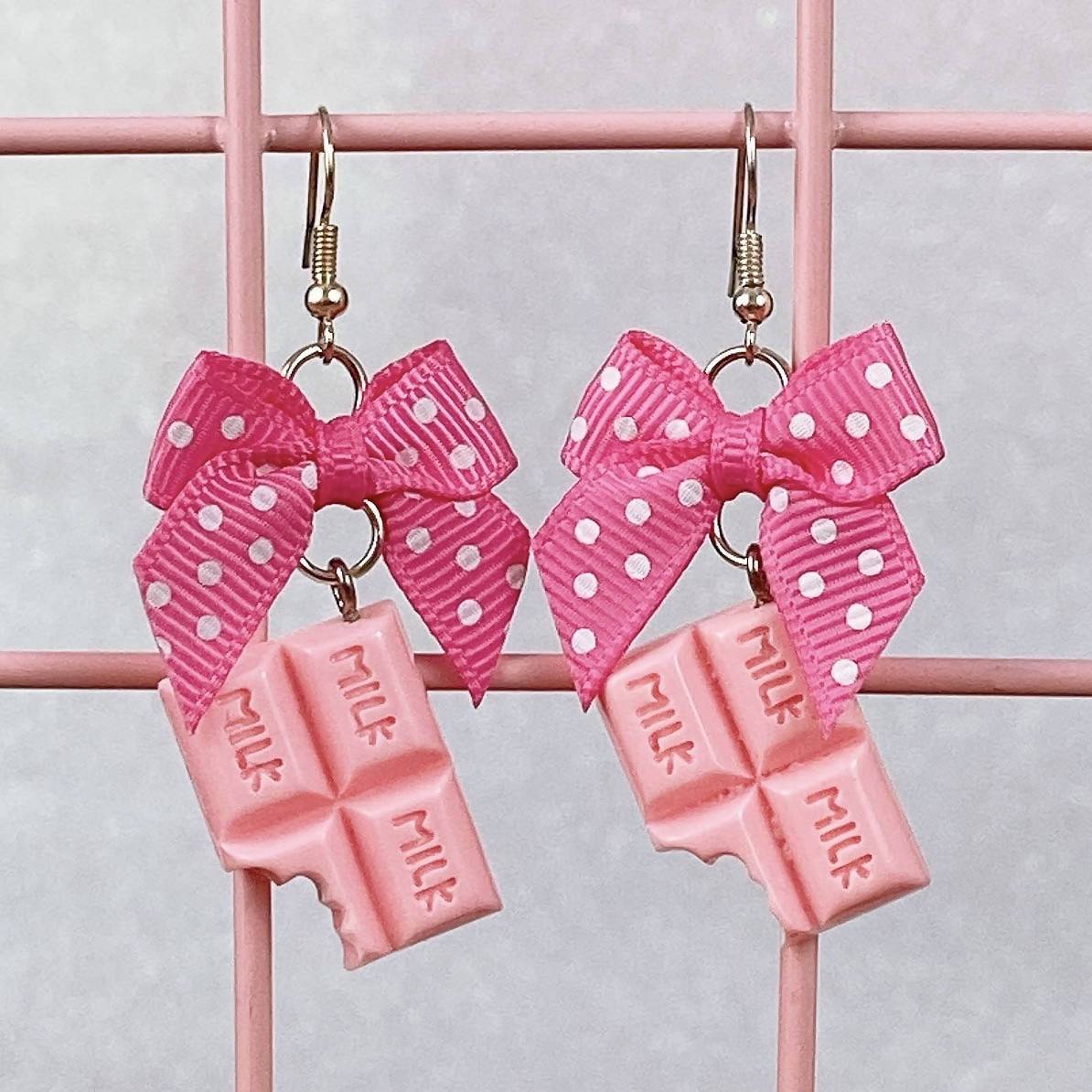 Pink Chocolate Earrings (5 Colors) - Lolita Collective