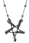 Broom Pentagram Pendant Necklace - Lolita Collective