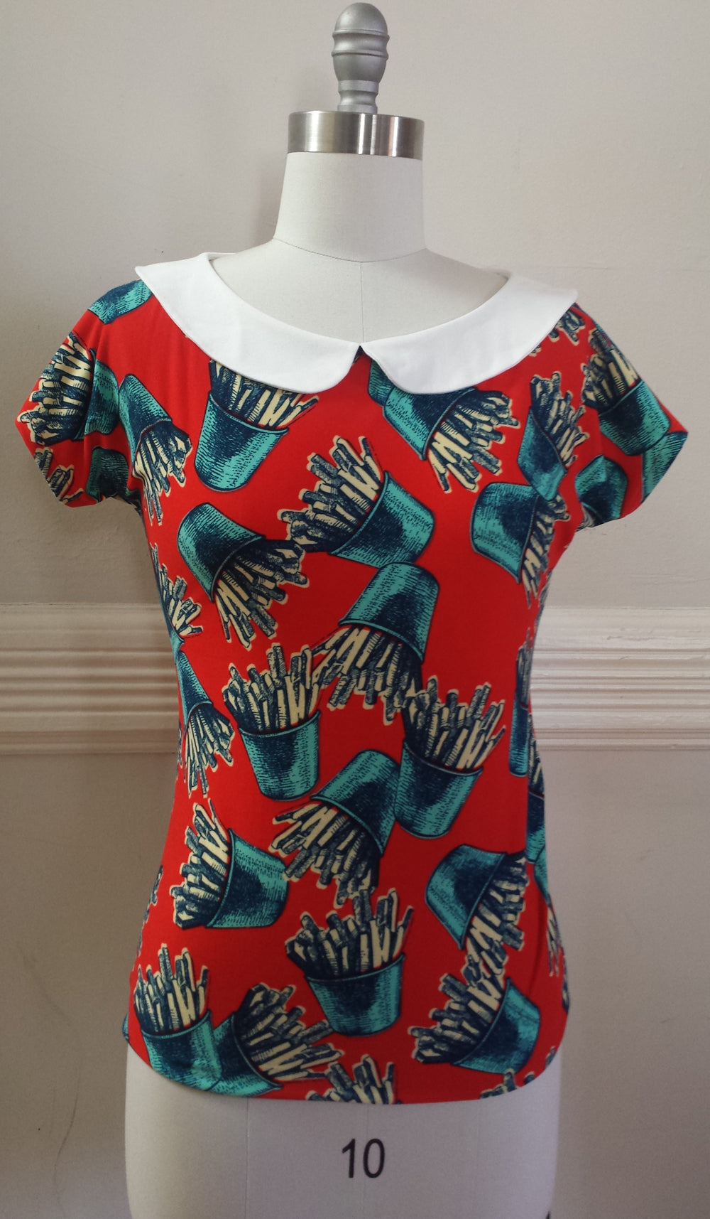 Frenchie Fries Top (Red) - Lolita Collective