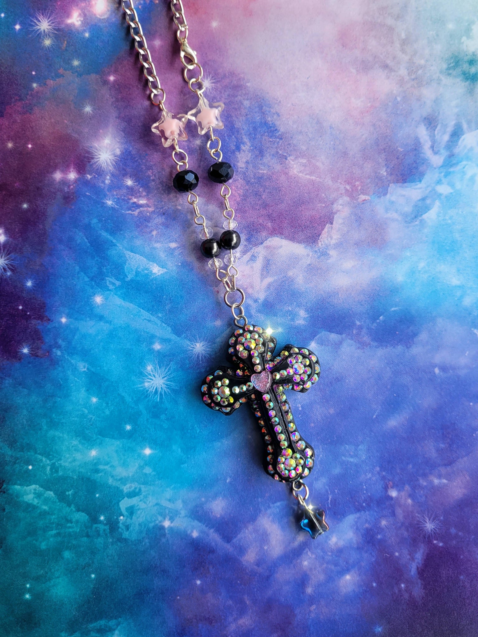 Ornate Gothic Cross Necklace - Ready to Ship