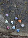 Mint Terrarium Dome Paradise Rose Necklace - Lolita Collective