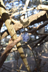 Dried Blue Flower Terrarium Globe Necklace - Lolita Collective