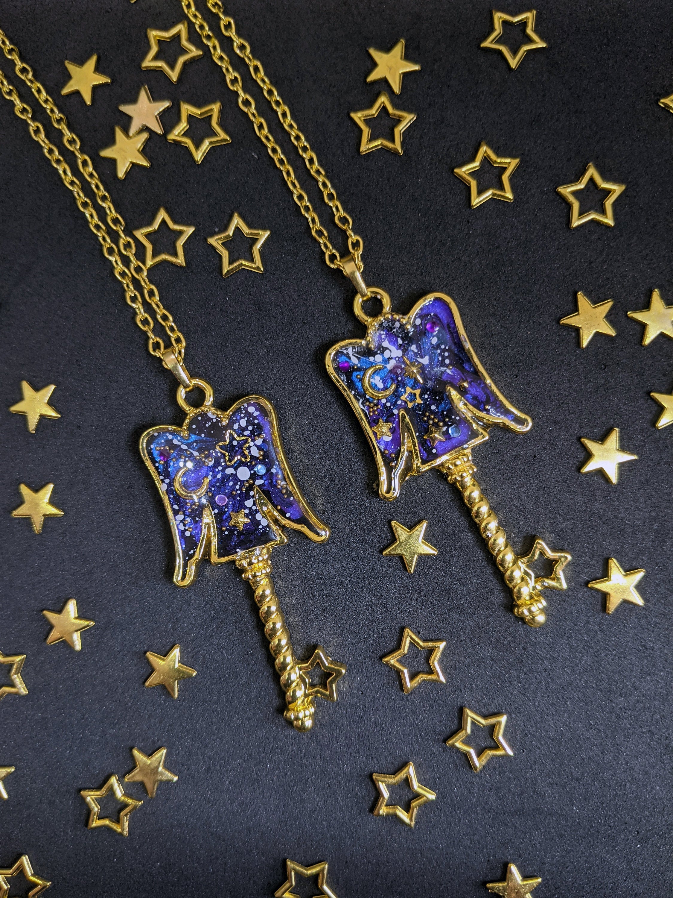 Virgo: Celestial Zodiac Resin Pendant Necklaces- 2 Styles - Lolita Collective