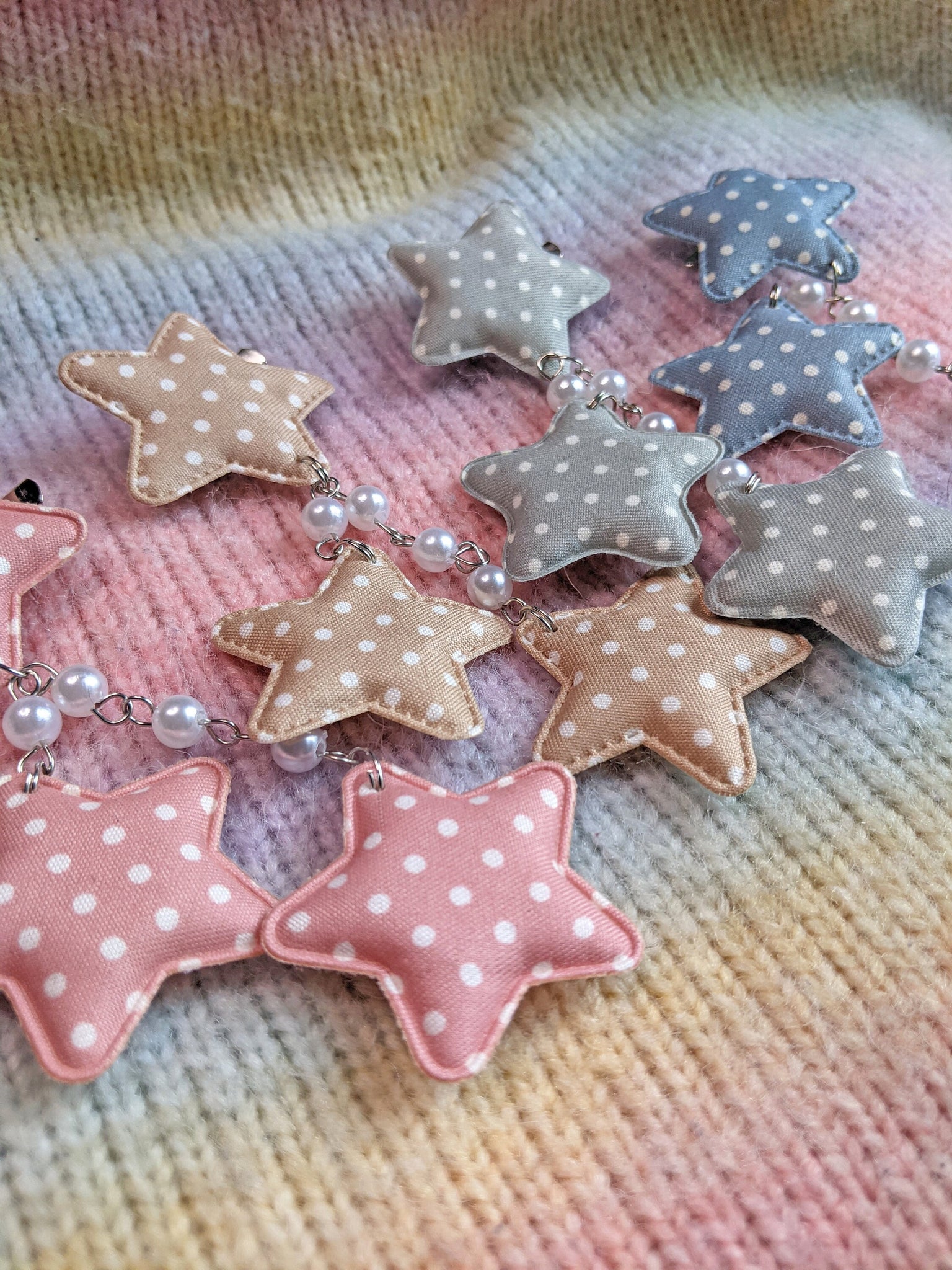 2-Way Polka Dot Star Clips- Choose your color