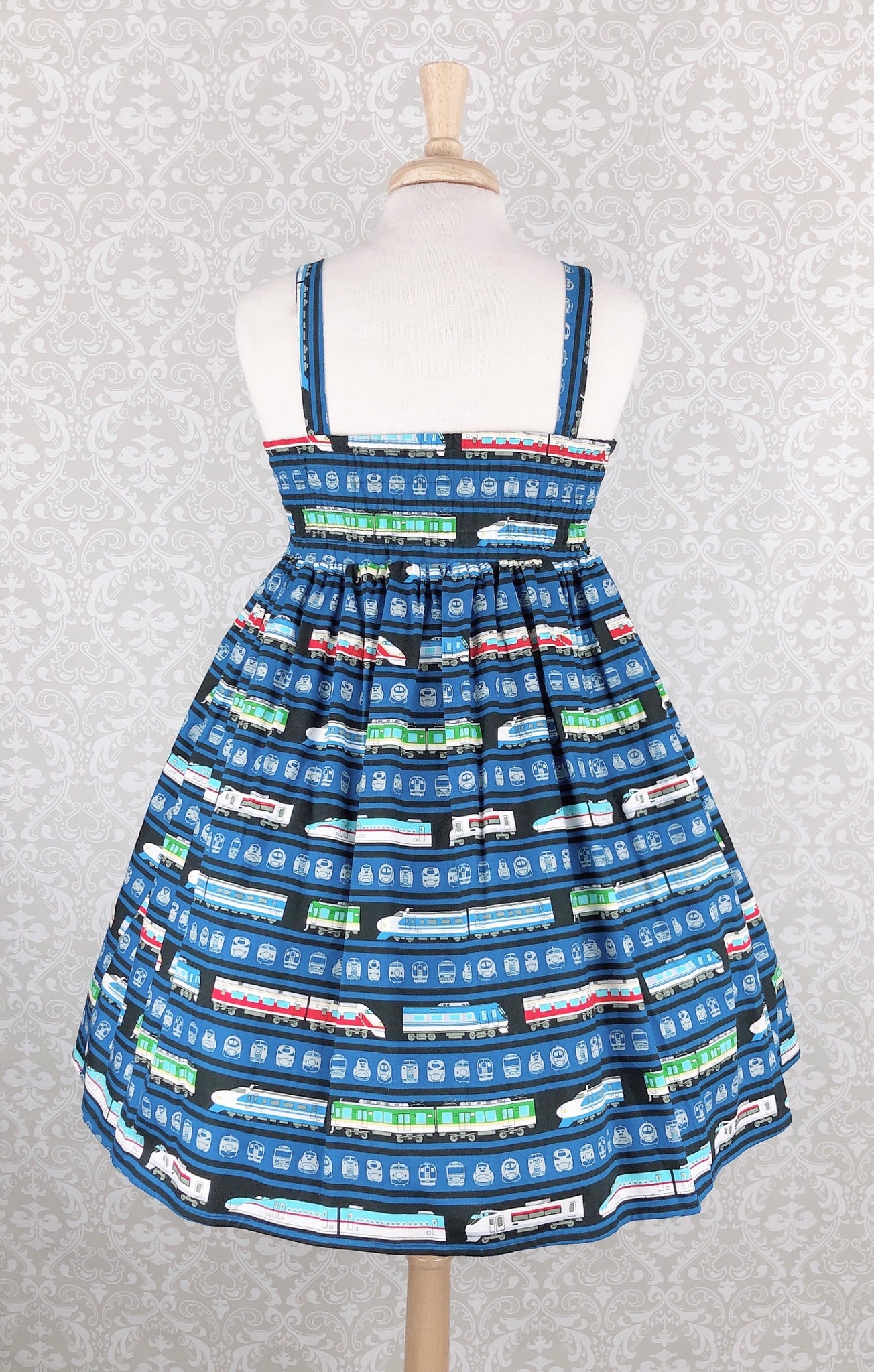 Lil' Dress in trains blue - Lolita Collective