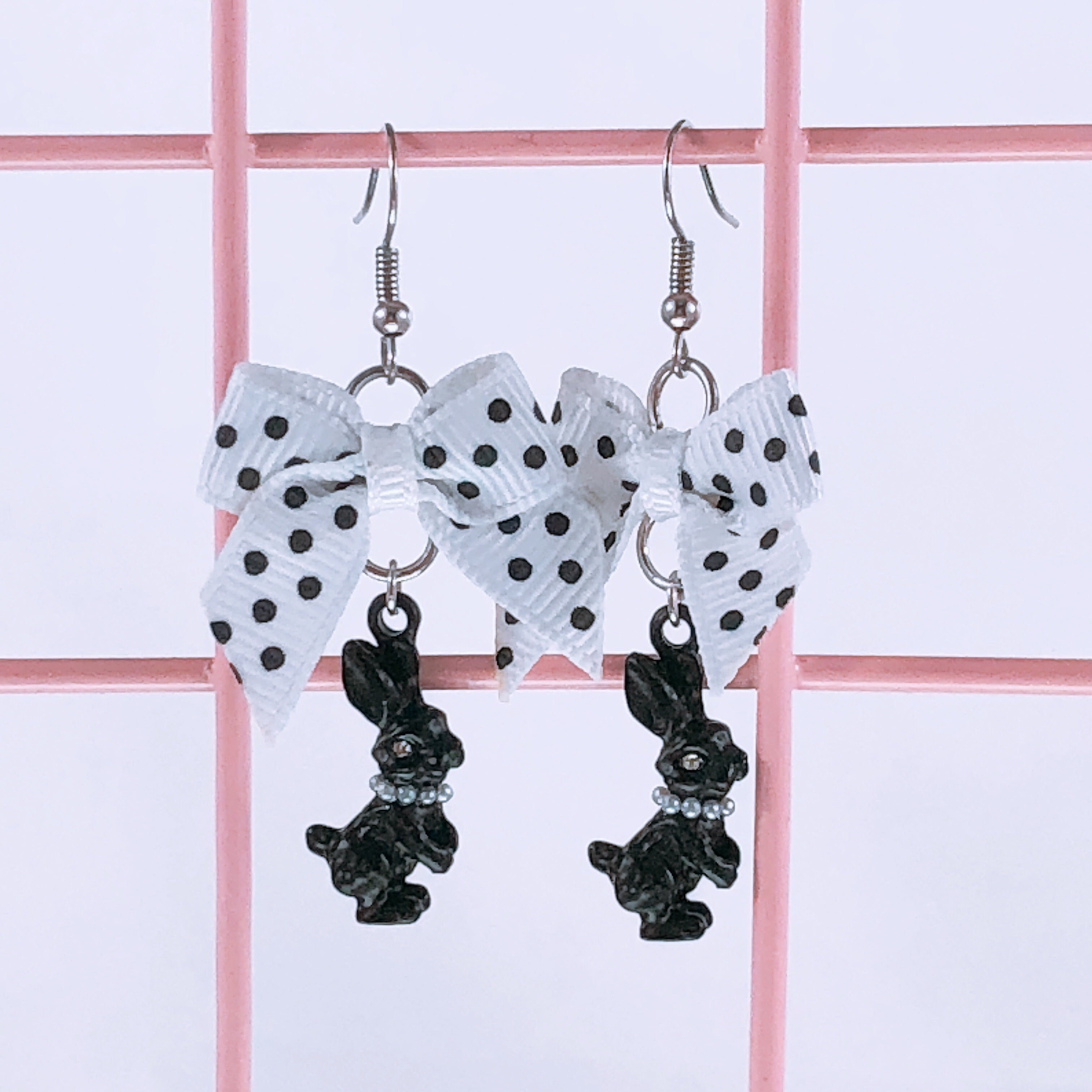 Fancy Pearl Rabbit Earrings (3 Colors) - Lolita Collective