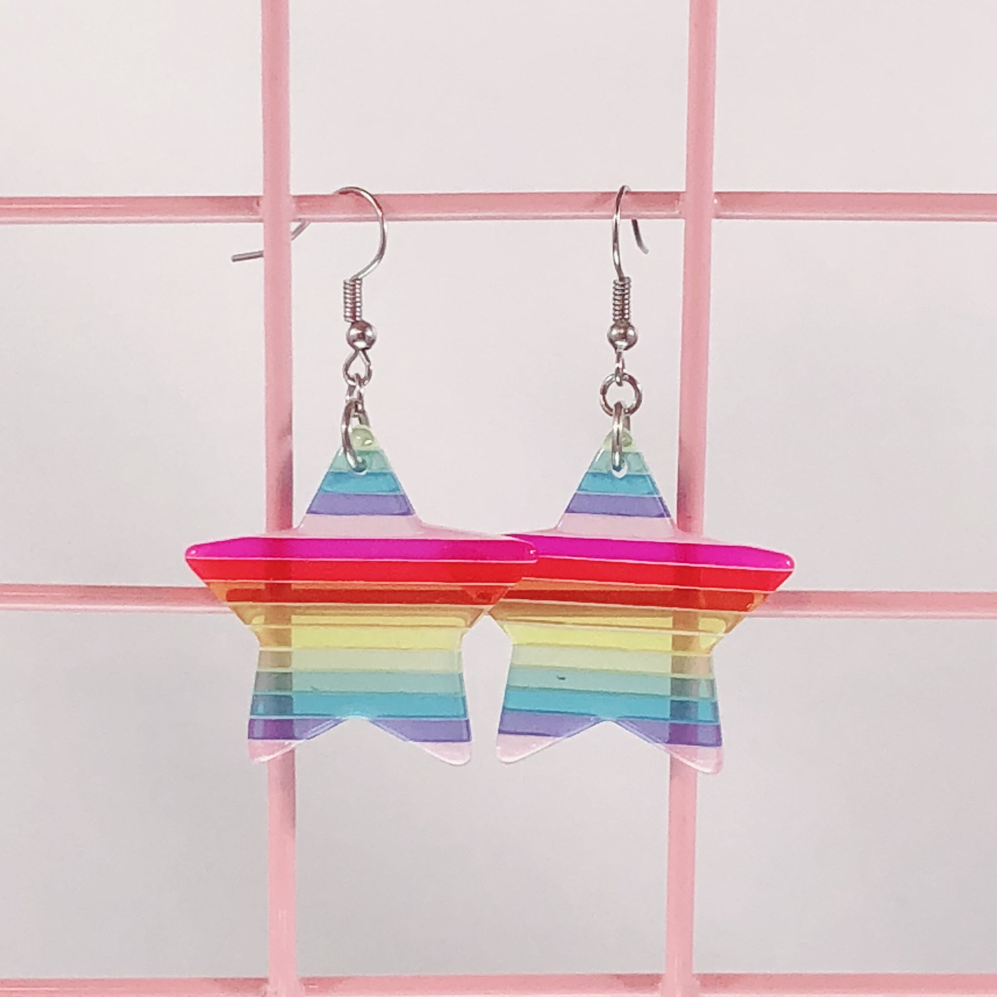 Rainbow Star Earrings - Lolita Collective