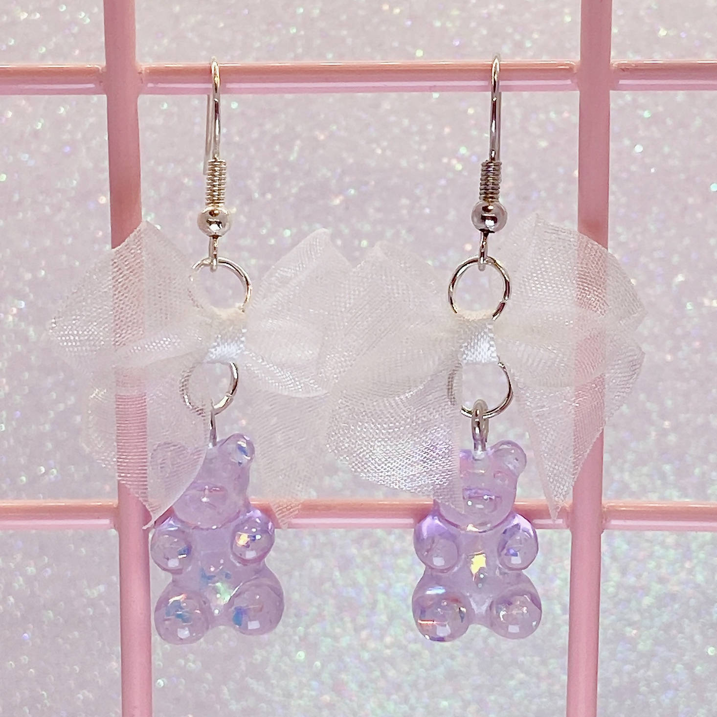 Sparkly Gummi Bear Earrings (5 Colors) - Lolita Collective