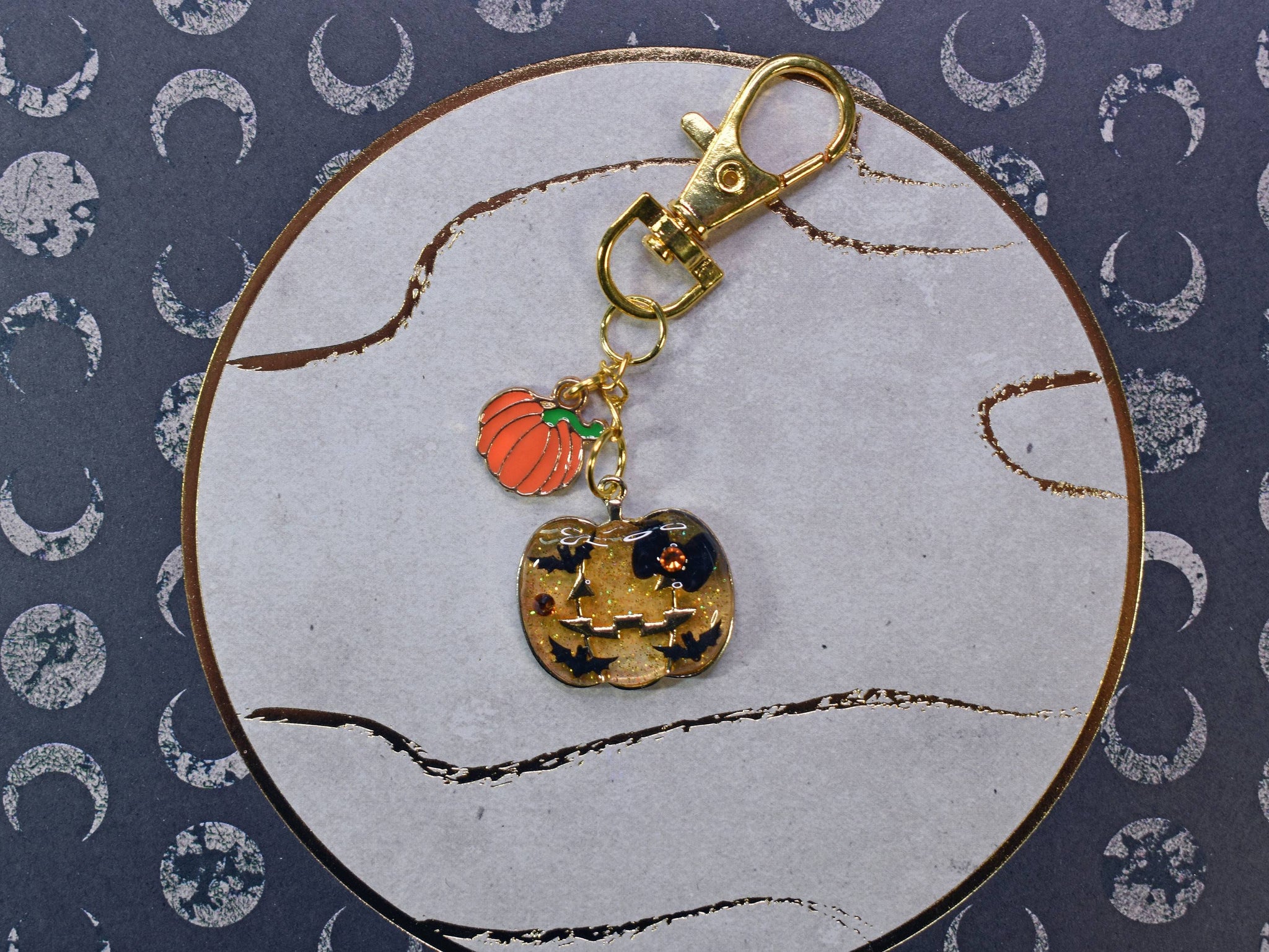 Bat Pumpkin Keychain - Lolita Collective