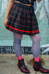 Anxiety Angel Pleated Skirt in Red - Lolita Collective
